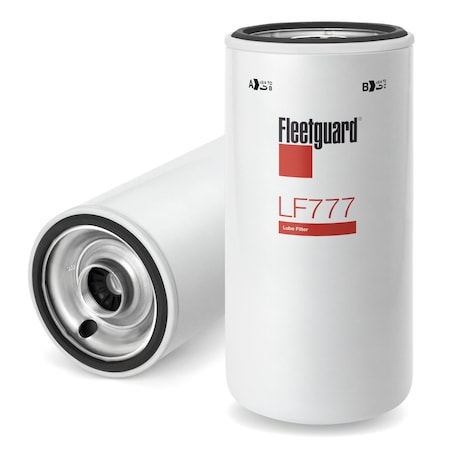 Fleetguard Oil Filter, Engine, Bypass, Spin-On, Overall Height 249.2Mm 9.811 In. LF777